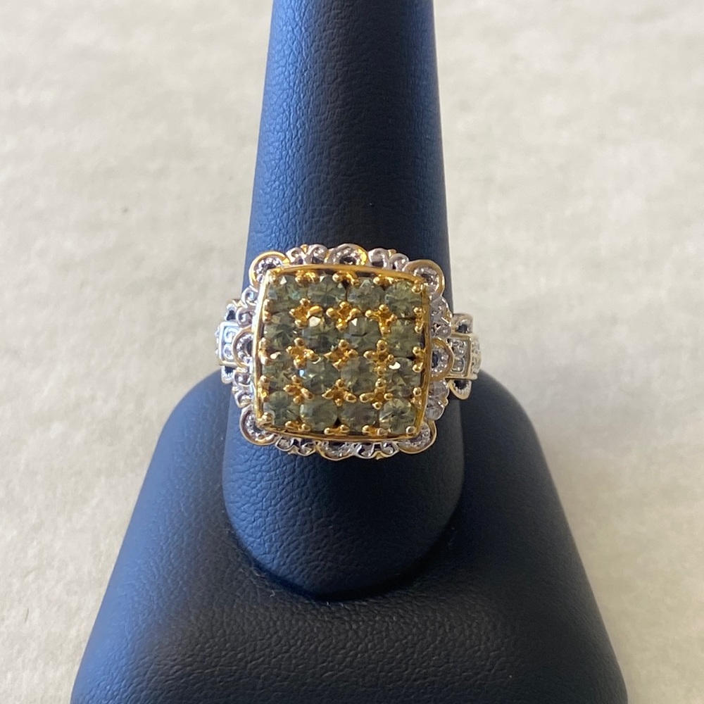 Michael Valitutti sterling silver gems in vogue peridot ring size 10.0